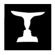 Rubins vase - fra Edgar Rubins doktordisputats “Synsoplevede figurer”